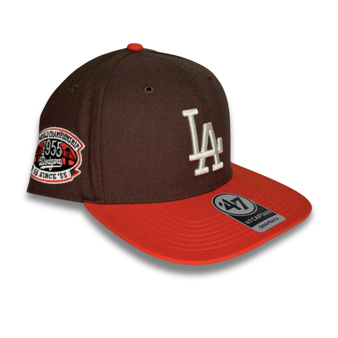 Gorra 47' Brand LA Dodgers Brown Ajustable