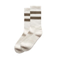 Relax Stripe Socks | Beige/Café (1 par)