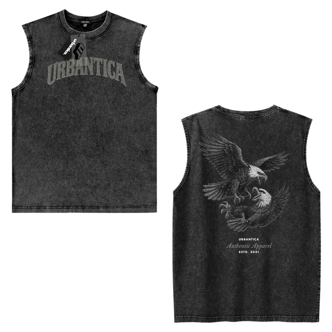 Acid Washed Tank Tee | Own Battle