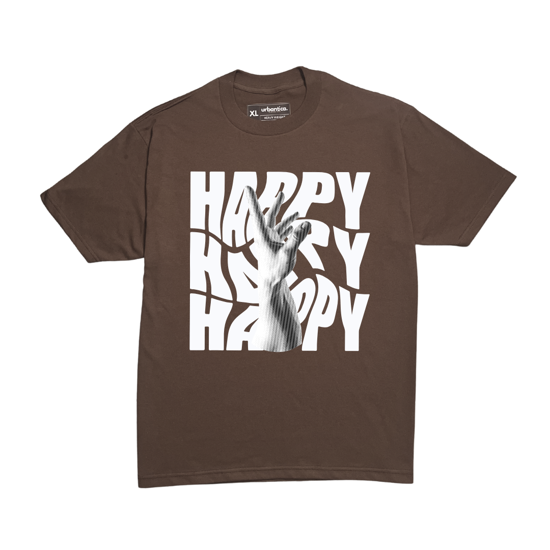 Cotton T-Shirt  | Happy