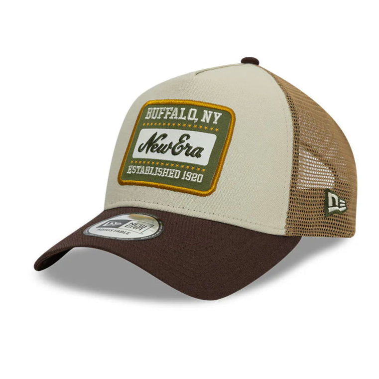 Gorra New Era Patch Beige Trucker Ajustable