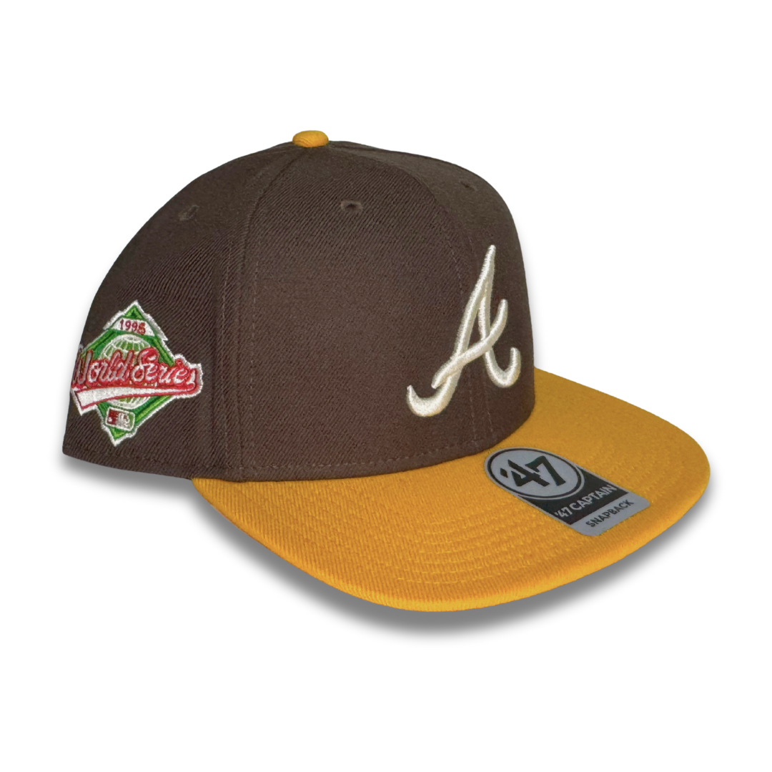 Gorra 47' Brand Atlanta Braves Brown Ajustable