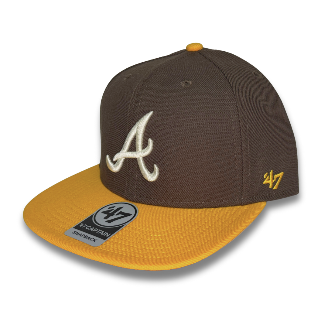 Gorra 47' Brand Atlanta Braves Brown Ajustable