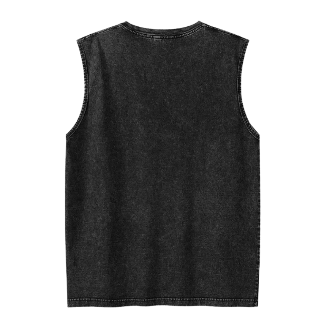 Acid Washed Tank Tee | Cutline 001