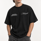 Boxy Heavyweight Tee | Lucky Night Black