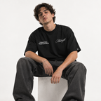 Boxy Heavyweight Tee | Lucky Night Black