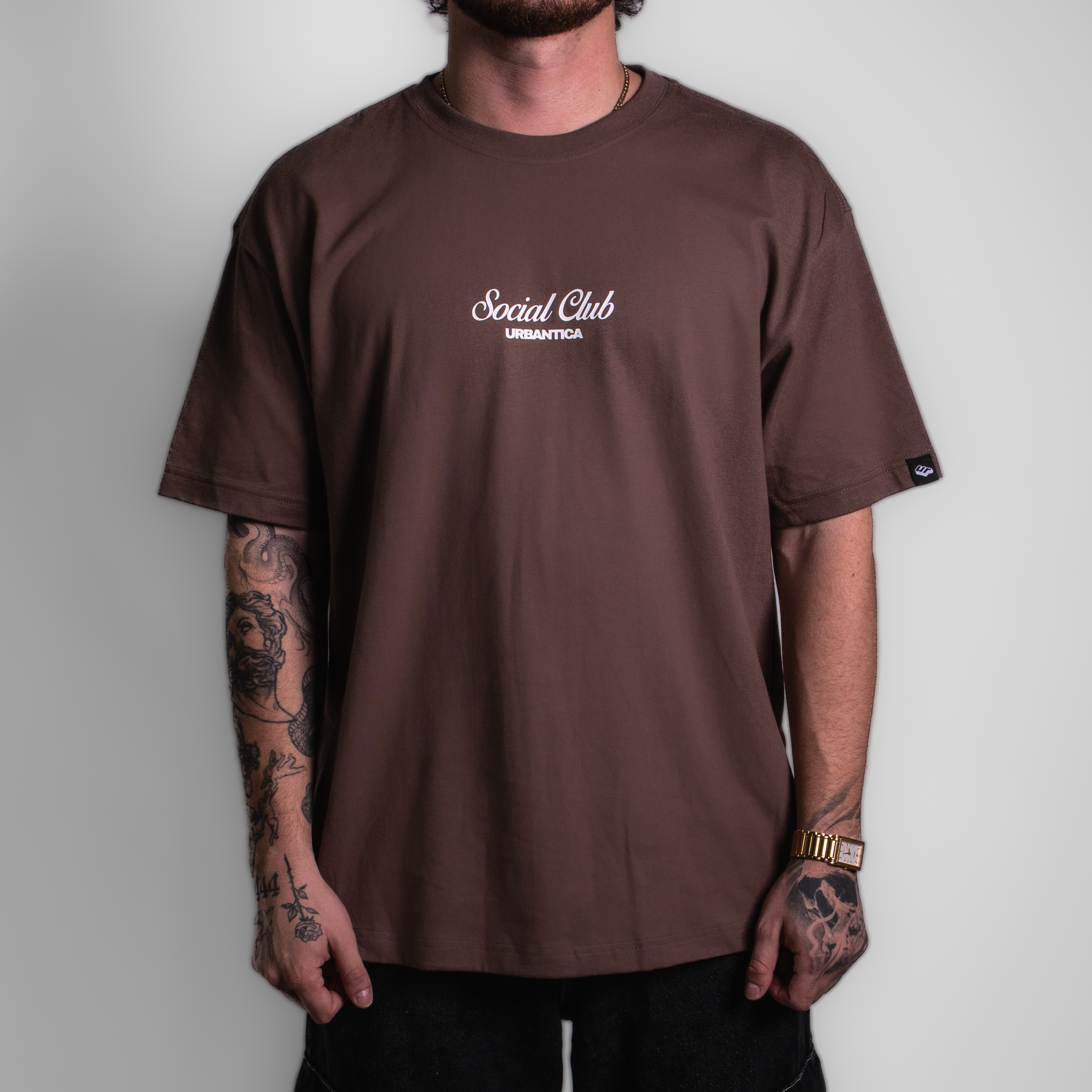 Camiseta Boxy Fit | Social Club Brown