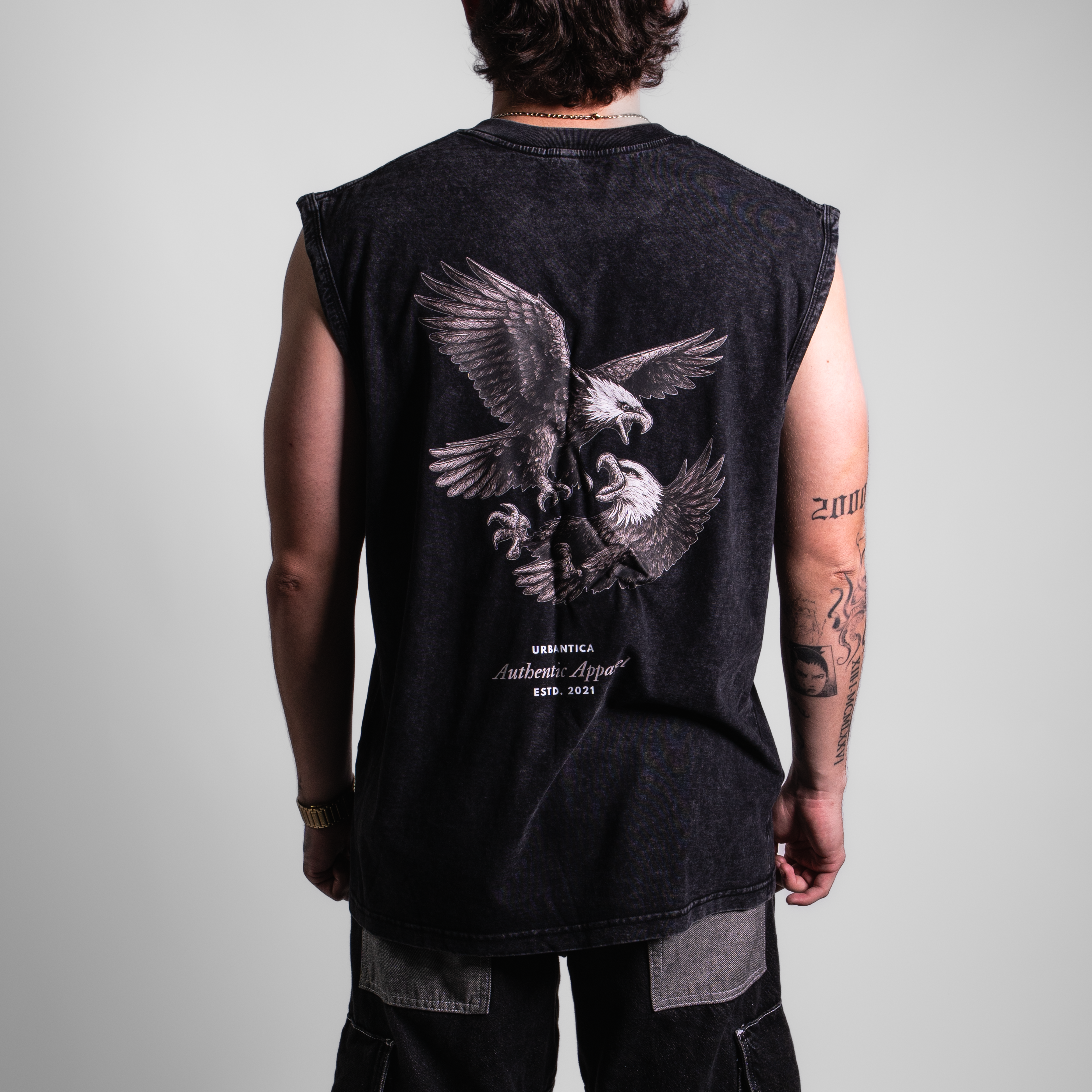 Acid Washed Tank Tee | Own Battle