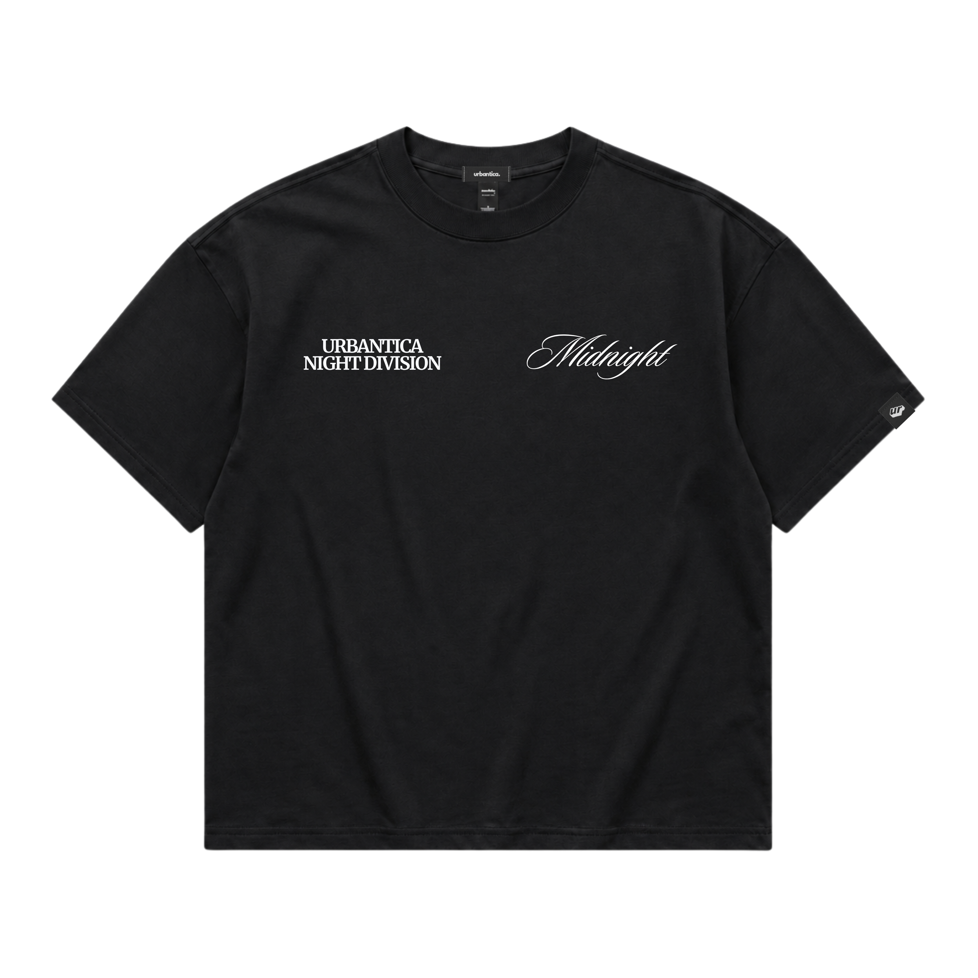 Boxy Heavyweight Tee | Lucky Night Black