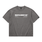 Boxy Heavyweight Tee | Midnigth Club Grey