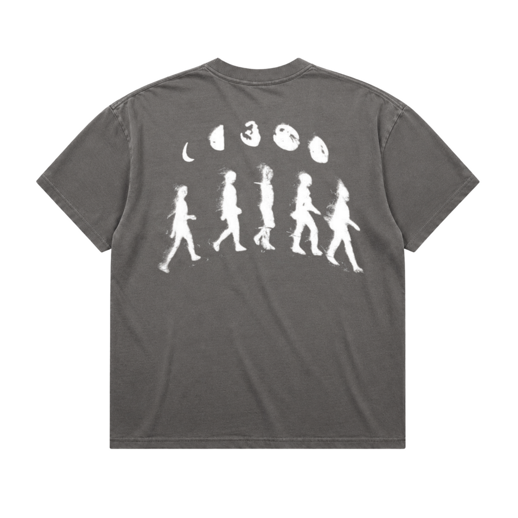 Boxy Heavyweight Tee | Midnigth Club Grey
