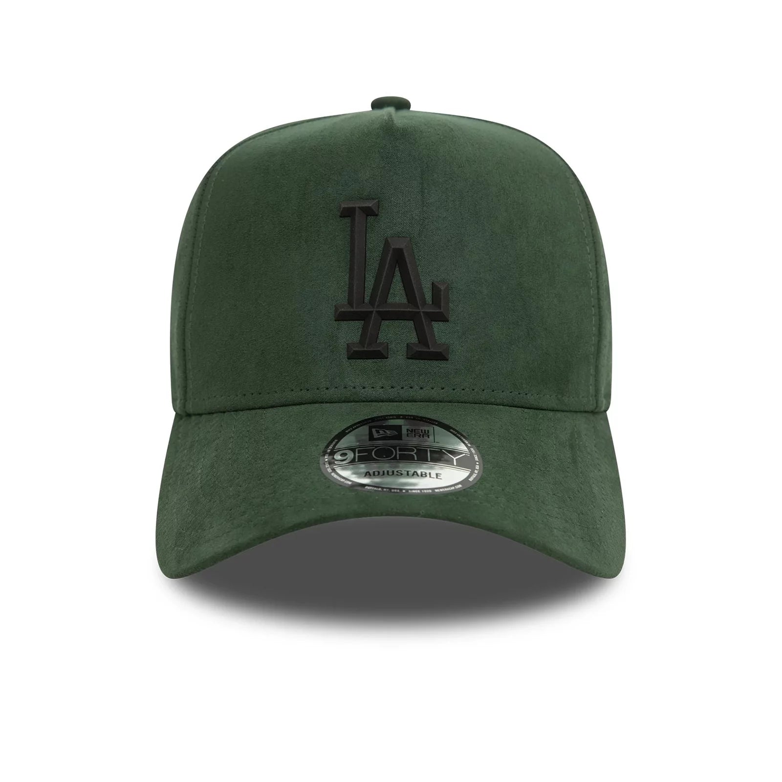 Gorra New Era Dodgers Faux Suede Green Ajustable
