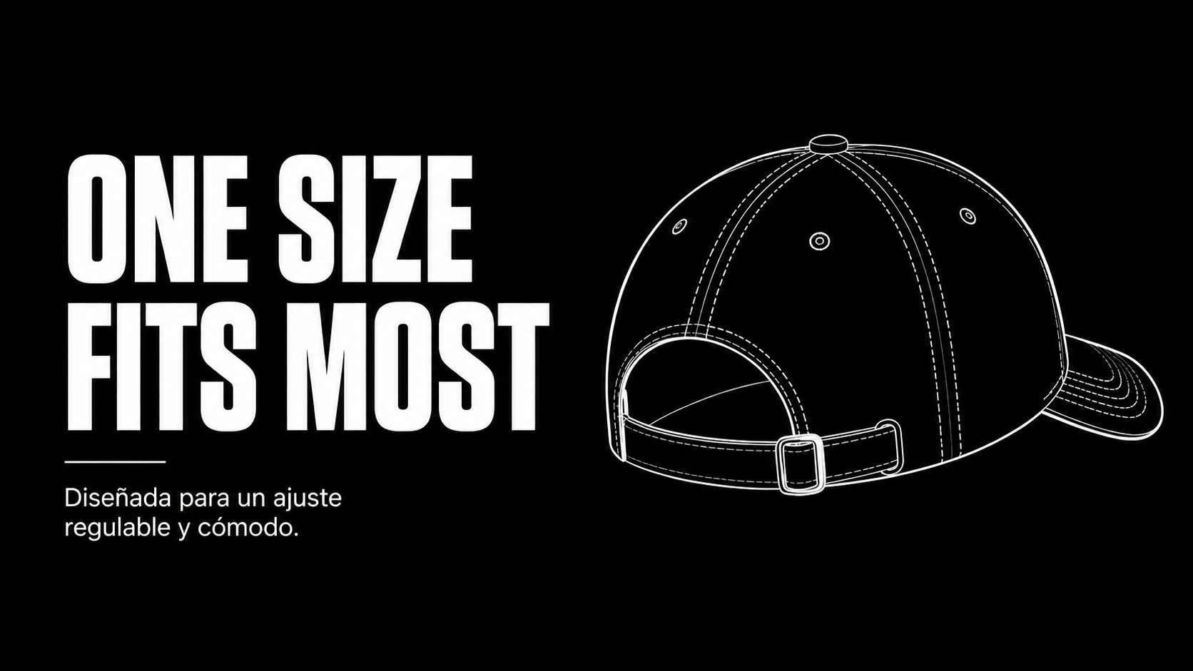 Guía de talla Urbantica para gorras ajustables