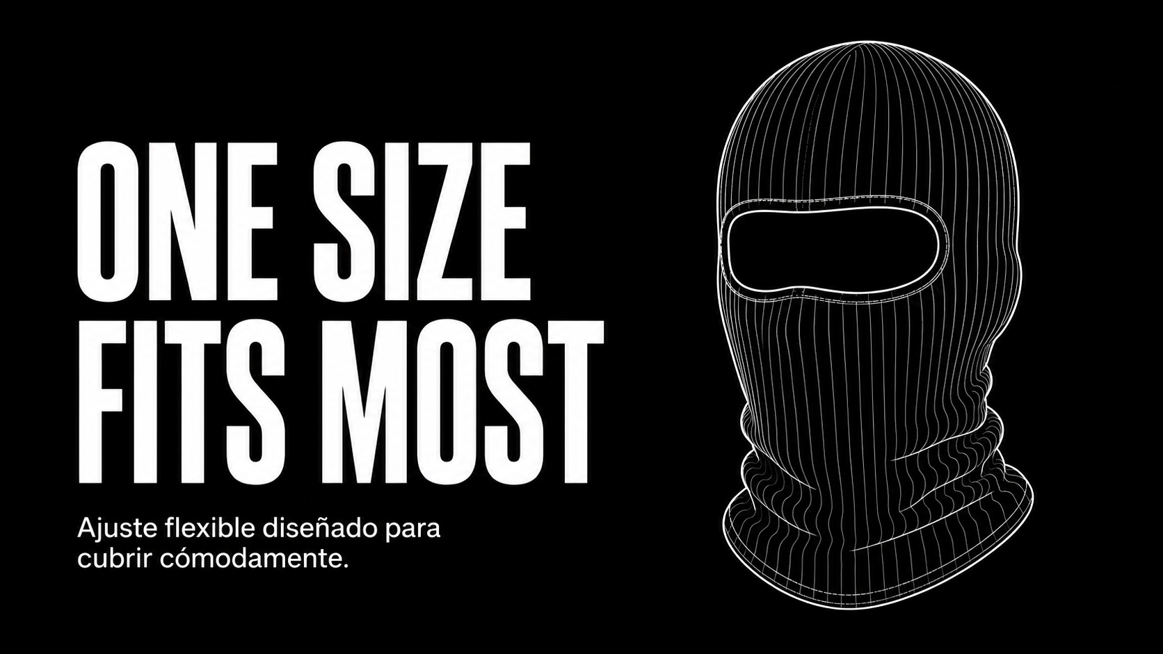 Guía de talla Urbantica para skimask